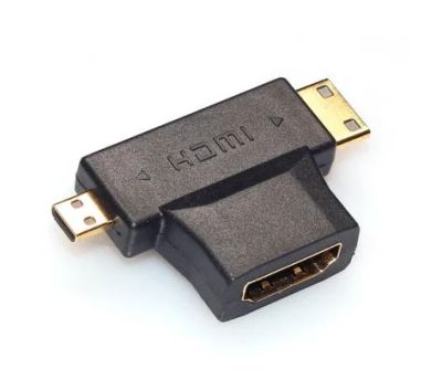 Лот: 8880093. Фото: 1. Адаптер 3 в 1 микро hdmi, мини... Другое (тв и видео)