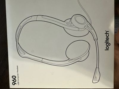Лот: 23976676. Фото: 1. Гарнитура Logitech 960. Наушники, гарнитуры