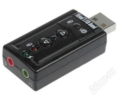 Лот: 1107742. Фото: 1. Внешняя USB звуковая карта С Кнопками... Сувенирные мелочи