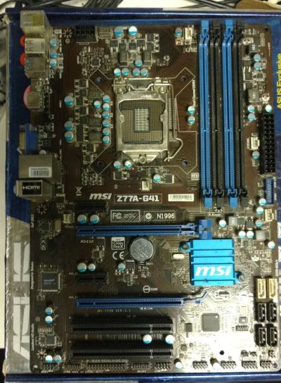 Лот: 10573162. Фото: 1. Материнская плата MSI Z77A-G41. Материнские платы
