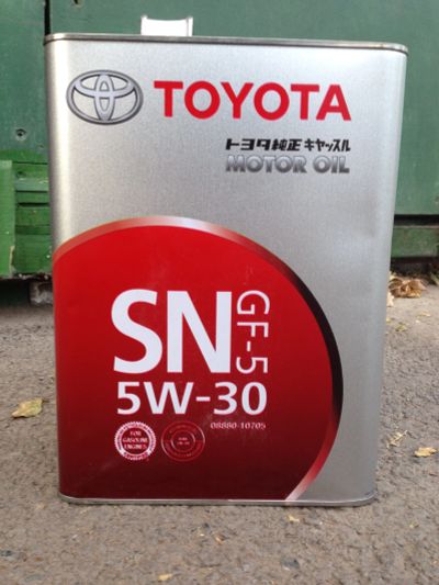 Лот: 12127382. Фото: 1. Toyota 5w30 SN GF-5. Масла, жидкости
