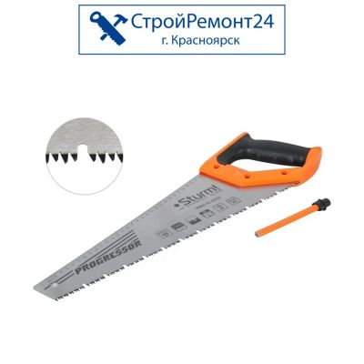 Лот: 25729738. Фото: 1. Ножовка по дереву Sturm с карандашом... Ручной инструмент