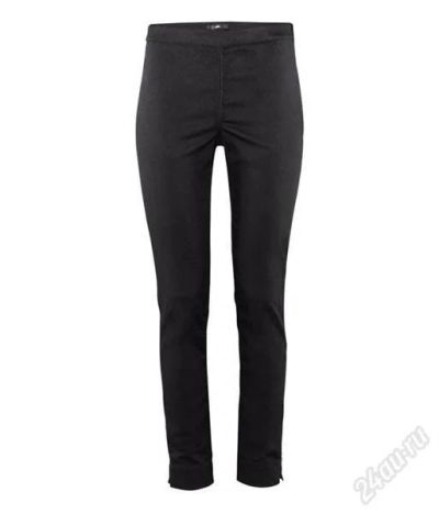 Лот: 3856698. Фото: 1. Брюки черные H&M тонкая джинса... Брюки, шорты