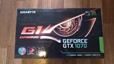 Лот: 15848708. Фото: 1. Видеокарта GTX 1070 Gigabyte G1... Видеокарты