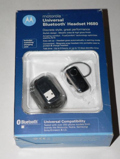 Лот: 14851260. Фото: 1. Гарнитура Bluetooth Motorola H680... Красноярск