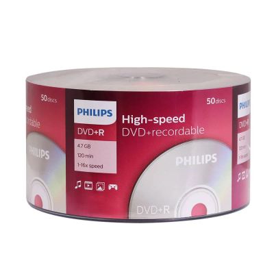 Лот: 25719077. Фото: 1. Диск DVD+R Philips 4,7 GB, скорость... CD, DVD, BluRay
