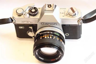 Лот: 1802441. Фото: 1. Canon FTb QL + CANON FD SSC 50... Плёночные зеркальные