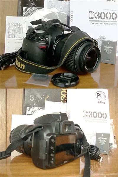 Лот: 1651695. Фото: 1. Nikon D3000 Kit 18-55 VR. Цифровые зеркальные