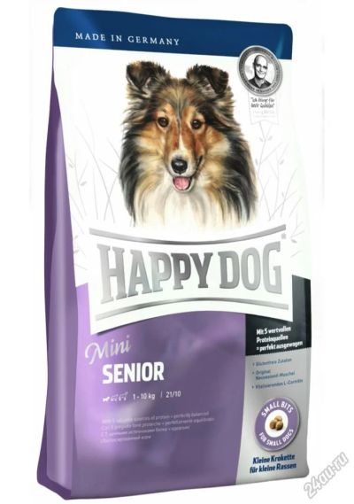 Лот: 5578093. Фото: 1. Корм Happy Dog Supreme Mini Senior... Корма