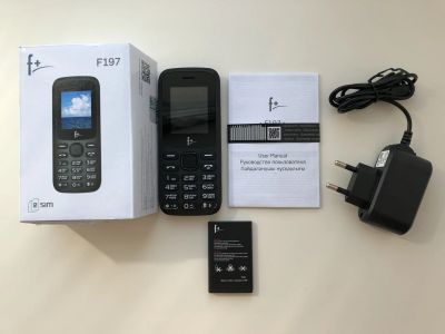 Лот: 23539603. Фото: 1. Сотовый телефон f+ B197 (Black... Кнопочные мобильные телефоны