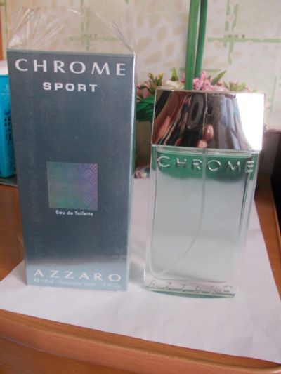 Лот: 16139632. Фото: 1. Chrome Sport от Azzaro 100мл... Мужская парфюмерия