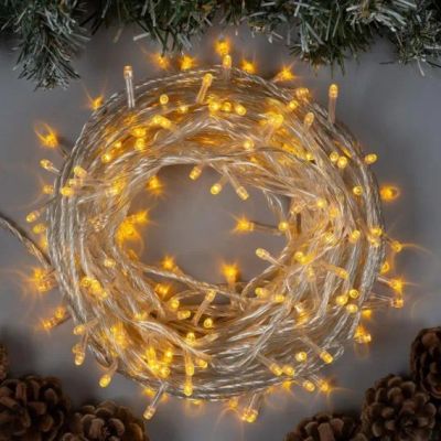 Лот: 22053923. Фото: 1. Гирлянда "Нить" 500LED, тепл.белая... Гирлянды, шарики, новогодние аксессуары