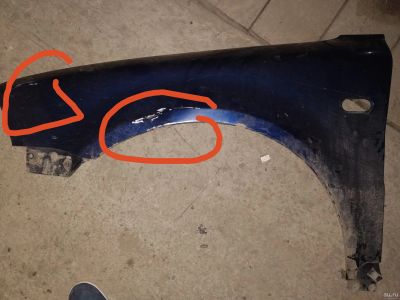 Лот: 13780762. Фото: 1. Крыло переднее левое битое Volkswagen... Кузов