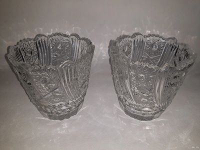 Лот: 14835804. Фото: 1. Ваза хрустальная (2 штуки). Предметы сервировки