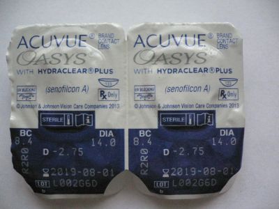 Лот: 9782864. Фото: 1. Контактные линзы Acuvue Oasys... Контактные линзы