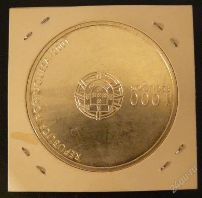 Лот: 2432811. Фото: 1. португалия 2001 серебро евро 2004... Европа