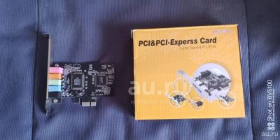 Лот: 18887764. Фото: 1. Звуковая карта PCI-Ex1 C-Media... Звуковые карты