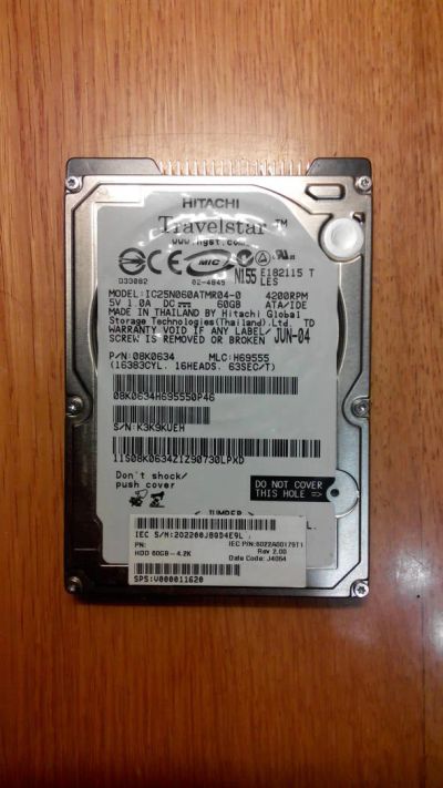 Лот: 4548019. Фото: 1. Hitachi. Жёсткие диски (HDD)
