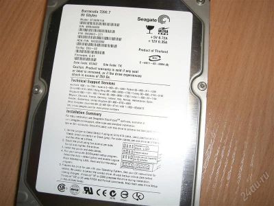 Лот: 1318913. Фото: 1. Жесткий диск HDD 80 Gb IDE Seagate... Жёсткие диски (HDD)