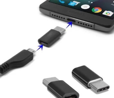 Лот: 9597169. Фото: 1. USB 3.1 Type-C переходник в Micro... Дата-кабели, переходники