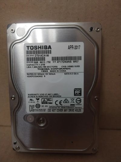 Лот: 25804160. Фото: 1. 1Tb | Жесткий диск для ПК | SATA... Жёсткие диски (HDD)