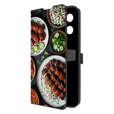 Лот: 25543453. Фото: 1. Чехол Krutoff Eco Book "Застолье... Чехлы, бамперы