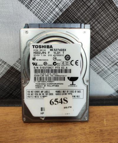 Лот: 19435196. Фото: 1. Жесткий диск SATA-II 2,5 Toshiba... Жёсткие диски (HDD)