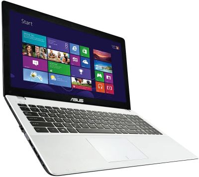 Лот: 5088318. Фото: 1. Стильный белый 15.6" Ноутбук Asus... Ноутбуки