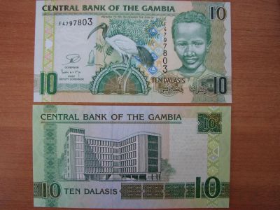 Лот: 3670712. Фото: 1. Гамбия 10 даласи 2006-2012 года... Африка