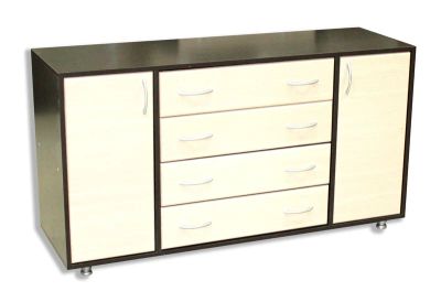 Лот: 4515087. Фото: 1. Комод Молодёжный МДФ 4 ящ 2 дв... Комоды