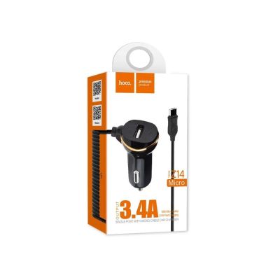 Лот: 22150007. Фото: 1. АЗУ HOCO Z14 USB single port+microUSB... Зарядные устройства, блоки питания, адаптеры сетевые для смартфонов