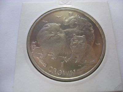 Лот: 6340416. Фото: 1. Остров Мэн, 1 крона 2009 год... Великобритания и острова