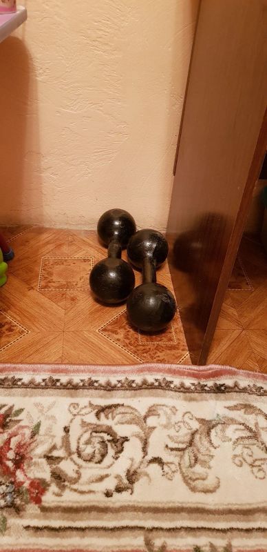 Лот: 16752005. Фото: 1. гантели 2 шт по 8 кг. Гантели