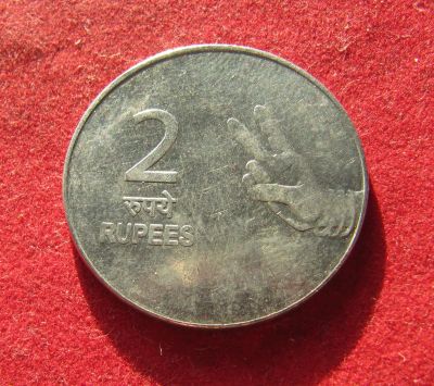 Лот: 19682629. Фото: 1. Индия 2 рупии, 2007 г. Остальные страны