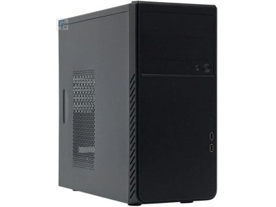 Лот: 5376931. Фото: 1. Корпус mATX 400w ES861BL black... Корпуса, блоки питания