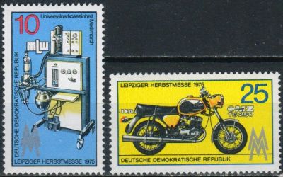 Лот: 25001219. Фото: 1. 1975. ГДР. Лейпцигская осенняя... Марки