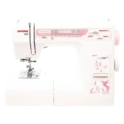 Лот: 24444009. Фото: 1. Швейная машина Janome 90E, розовая. Швейная, вязальная
