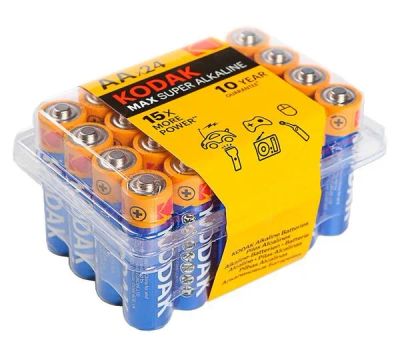 Лот: 25794383. Фото: 1. Батарейка KODAK LR06 BOX-24 MAX... Батарейки, аккумуляторы, элементы питания