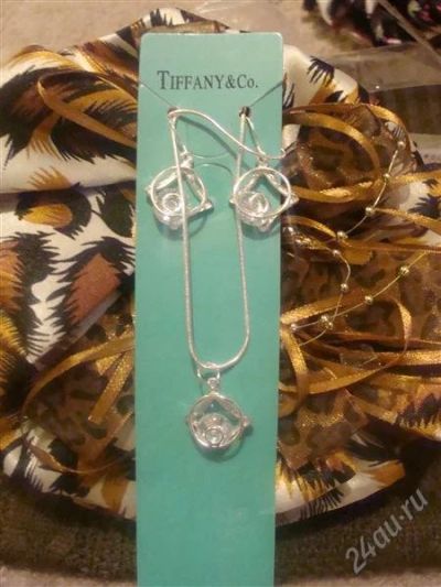 Лот: 1480673. Фото: 1. tiffany &co серебро 925 пробы. Серьги, каффы