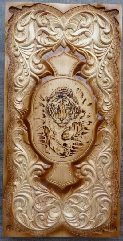 Лот: 3847491. Фото: 1. Резные нарды - тигр. Шахматы, шашки, нарды
