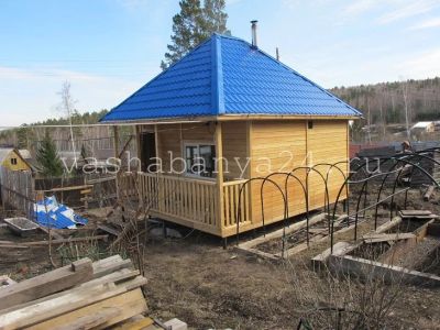 Лот: 5848447. Фото: 1. Каркасная Баня под ключ в Красноярске... Срубы, бани, дома