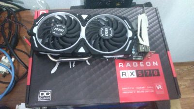Лот: 15159331. Фото: 1. Видеокарта MSI AMD Radeon RX 570... Видеокарты