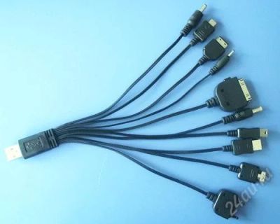 Лот: 817079. Фото: 1. 10 в 1 универсальный USB кабель. Дата-кабели, переходники