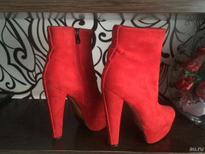 Лот: 15098959. Фото: 1. Ботильоны новые. Красные. Ботильоны, полусапожки