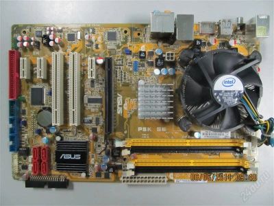 Лот: 1007084. Фото: 1. Материнская плата S775 Asus P5K... Материнские платы