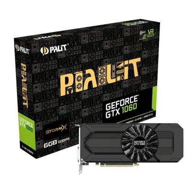 Лот: 10751710. Фото: 1. 6gb Palit GTX 1060 StormX Гарантия... Видеокарты