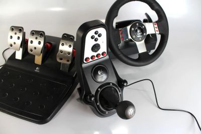 Лот: 13243293. Фото: 1. Руль logitech g27. Рули, джойстики
