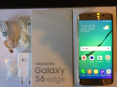 Лот: 9261306. Фото: 1. Samsung Galaxy S6 Edge 64Gb. Смартфоны