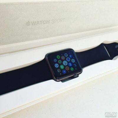 Лот: 8474165. Фото: 1. Apple Watch SPORT 42mm Space Gray... Смарт-часы, фитнес-браслеты, аксессуары