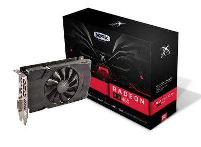 Лот: 9689474. Фото: 1. Видеокарта XFX Radeon RX 460... Видеокарты